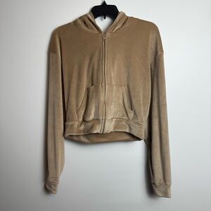 SKIMS Camel Zip-Up Hoodie